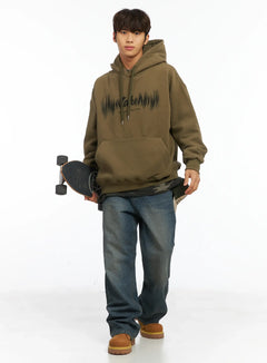 taken-fleece-hoodie-ij514 / Dark green