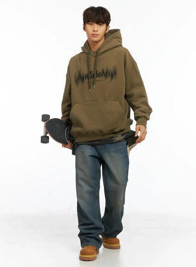 taken-fleece-hoodie-ij514 / Dark green