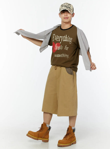 mens-graphic-short-sleeve-t-shirt-iu518 / Dark green