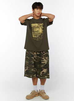 mens-graphic-print-tee-iy514 / Dark green
