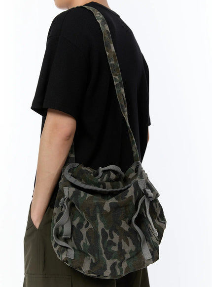 mens-camouflage-crossbody-bag-ia520 / Dark green