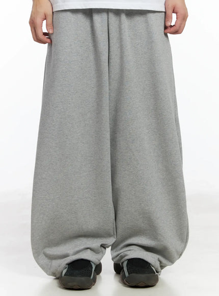 mens-drawstring-hem-sweatpants-if517 / Gray