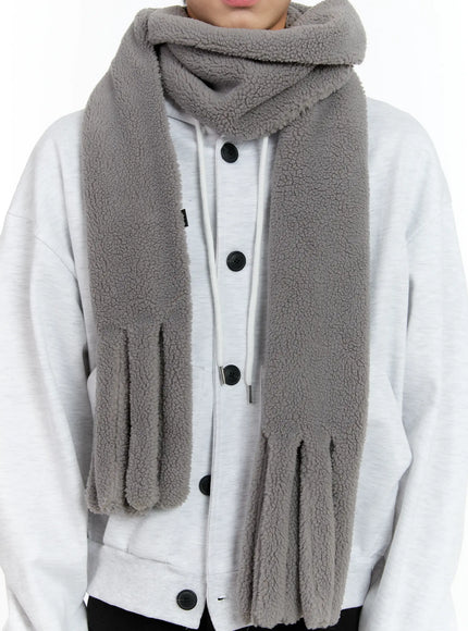 soft-plush-winter-scarf-id502 / Gray