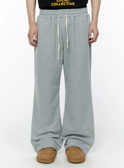 gray-semi-wide-sweatpants-ia530 / Gray