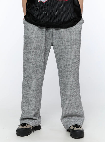 mens-ribbed-wide-leg-sweatpants-gray-ia517 / Gray