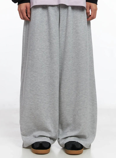 mens-wide-leg-sweatpants-is519 / Gray