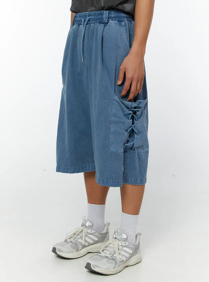 mens-pigment-dyed-bermuda-shorts-light-blue-iy513 / Light blue