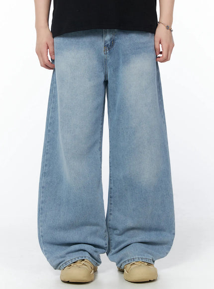 mens-alvin-wide-leg-jeans-iy525 / Light blue
