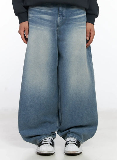 mens-baggy-jeans-if503 / Light blue
