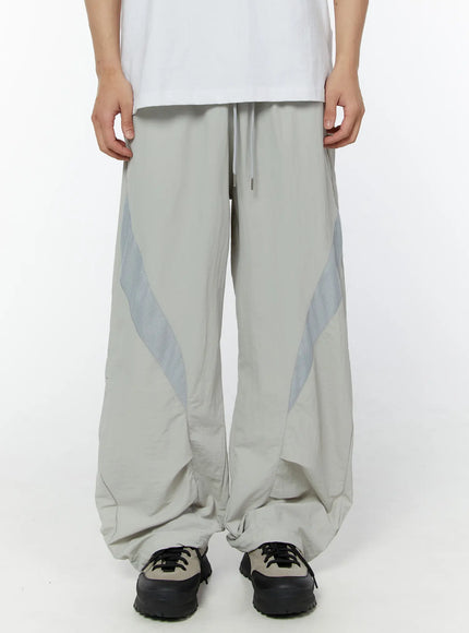 mens-breathable-track-pants-light-gray-iu504 / Light gray