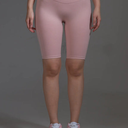 light-pink-high-waist-biker-shorts-light-pink-io517 / Light pink