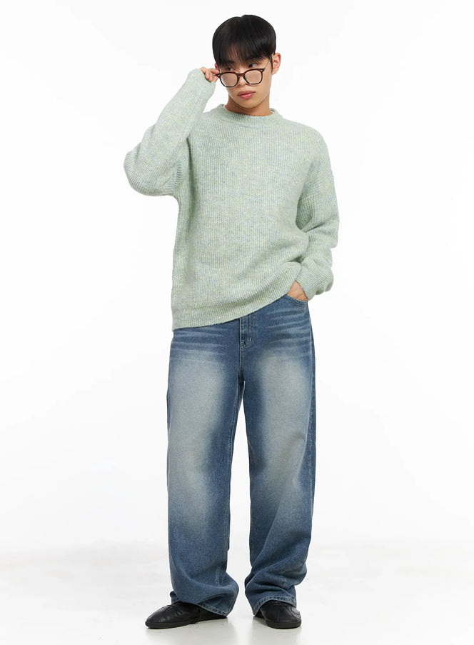 mens-pullover-sweater-im516 / Mint