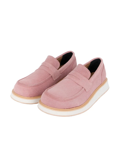 mens-suede-slip-on-loafers-id511 / Pink
