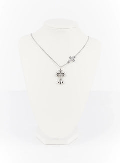 cubic-cross-chain-necklace-if504 / Silver