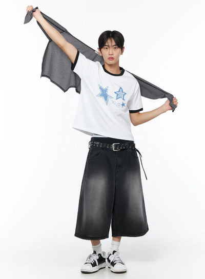 mens-star-graphic-ringer-tee-iu510 / White