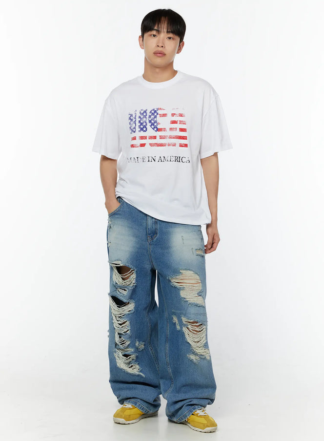 mens-us-flag-graphic-tee-iu516 / White