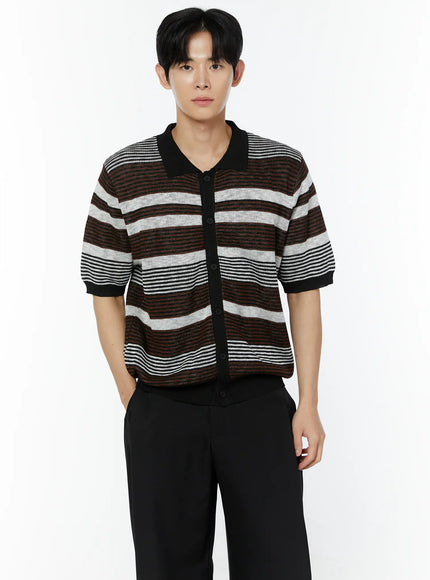 mens-striped-short-sleeve-cardigan-iu508