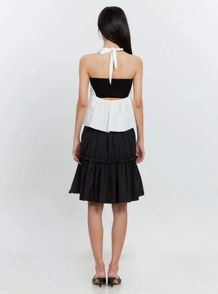 pleated-nylon-midi-skirt-is516