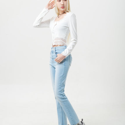 lace-button-cardigan-by331