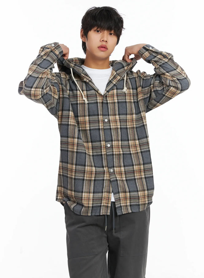 mens-plaid-hooded-flannel-ij512