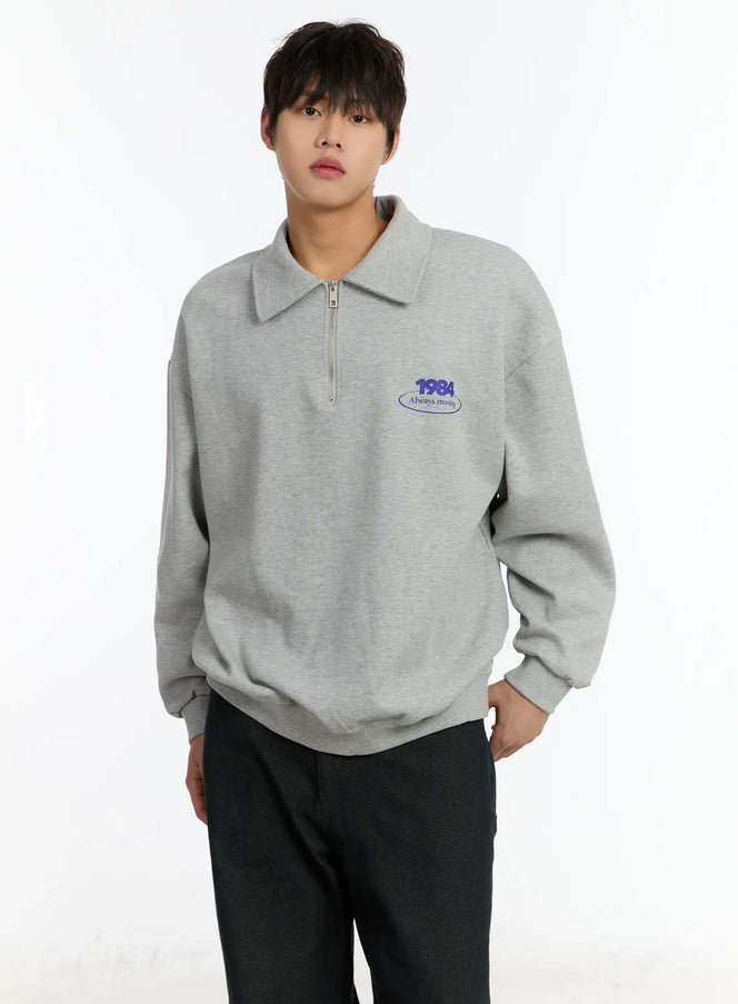 mens-1984-half-zip-up-collar-sweatshirt-im502