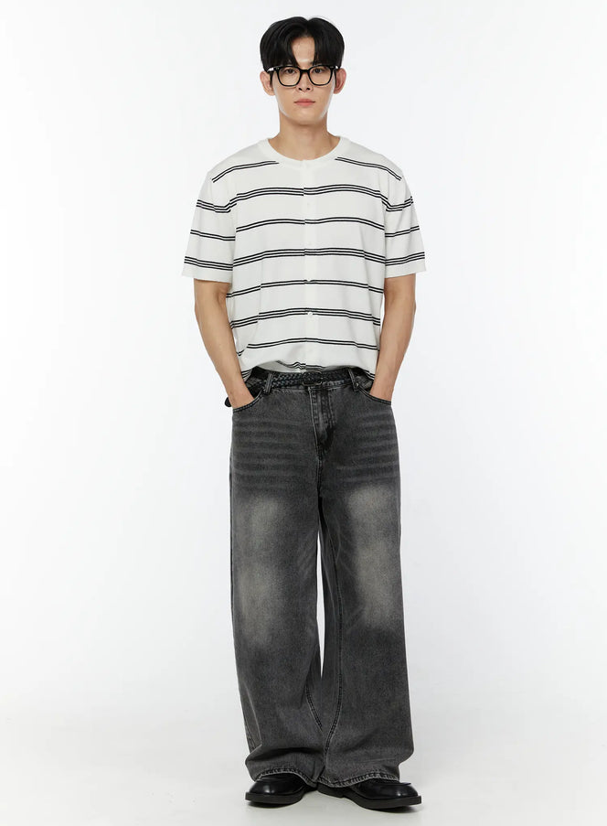 mens-striped-short-sleeve-cardigan-iu504