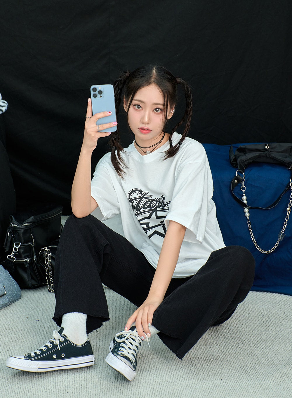 Star Oversized Tee BY316 - Korean Women's Fashion | LEWKIN