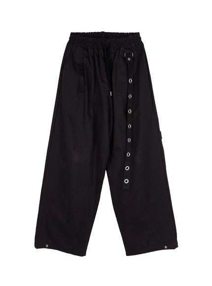 mens-eyelet-detail-wide-leg-pants-iy508-black