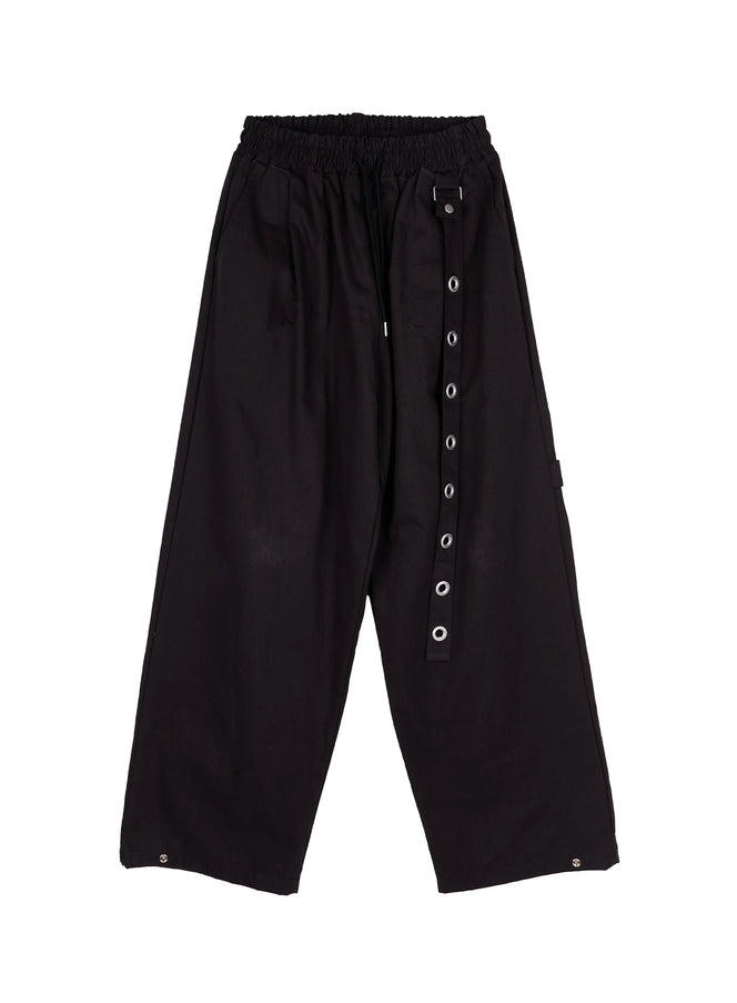 mens-eyelet-detail-wide-leg-pants-iy508-black