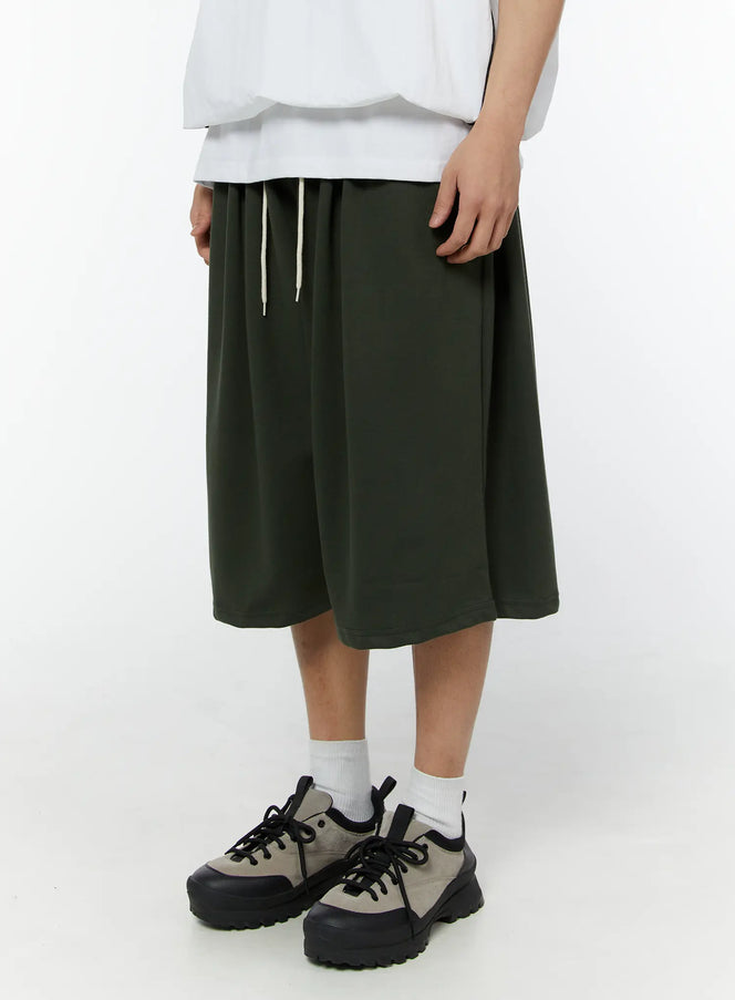 mens-pintuck-bermuda-shorts-dark-green-iu508