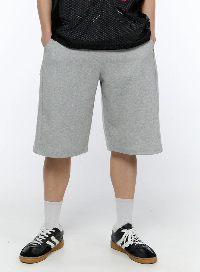 mens-black-stripe-track-shorts-gray-ia517