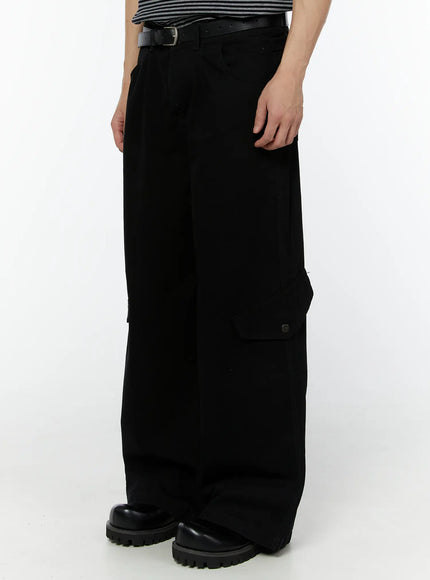 mens-wide-leg-cargo-pants-black-iu504