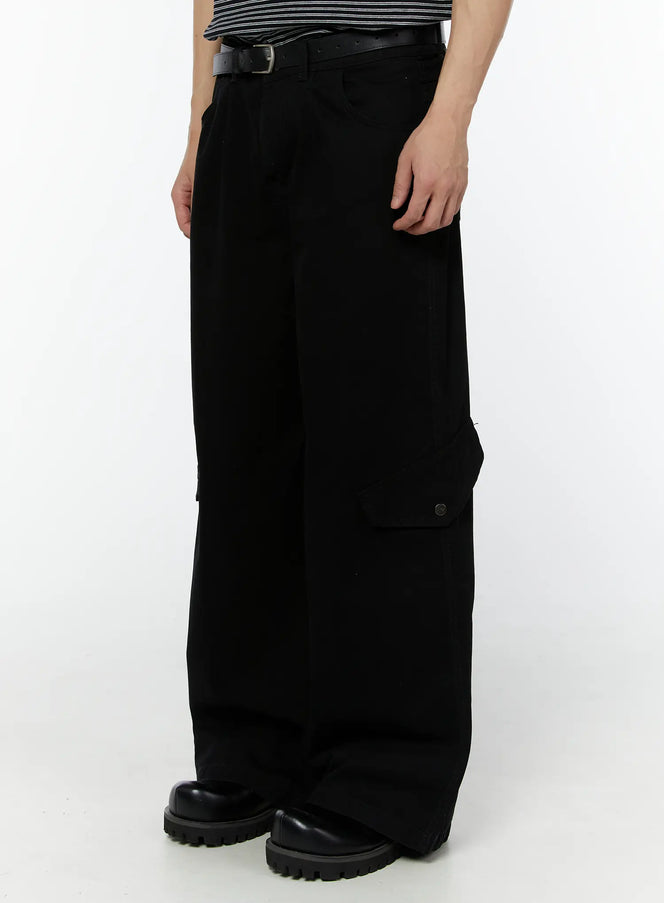 mens-wide-leg-cargo-pants-black-iu504