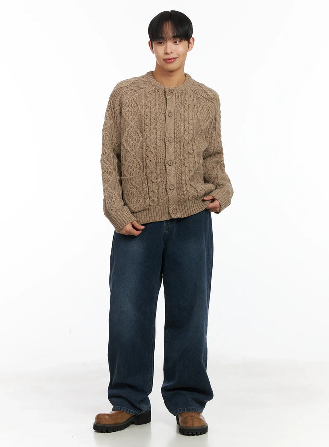 basic-knit-wool-button-cardigan-id515 / Beige