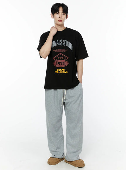 1974-vintage-print-t-shirt-ia530 / Black
