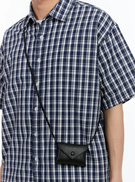 faux-leather-crossbody-micro-bag-ia508 / Black