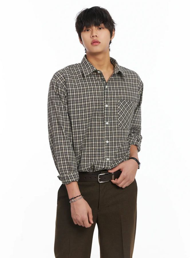 mens-classic-belt-ij512 / Dark brown