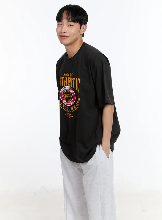 mens-authentic-graphic-t-shirt-ia508 / Dark gray