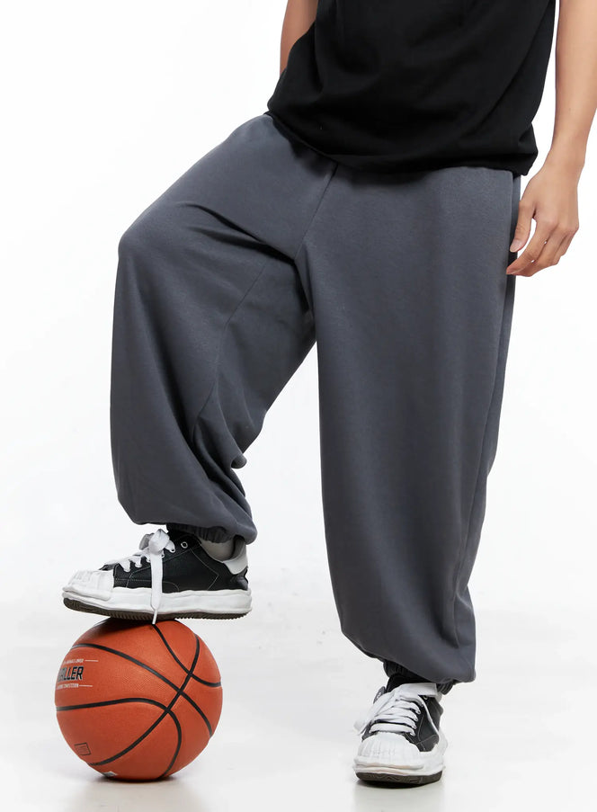 mens-loose-sweatpants-io506 / Dark gray
