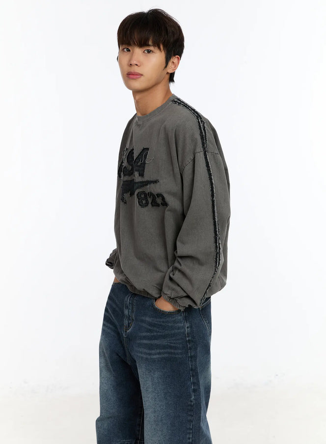 mens-vintage-usa-pigment-sweatshirt-im530 / Dark gray