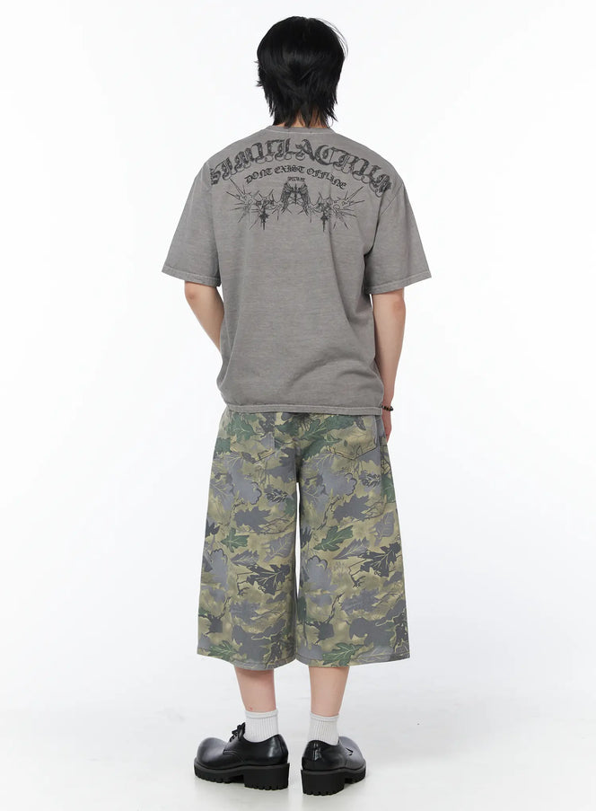 mens-graphic-print-t-shirt-iy525 / Gray
