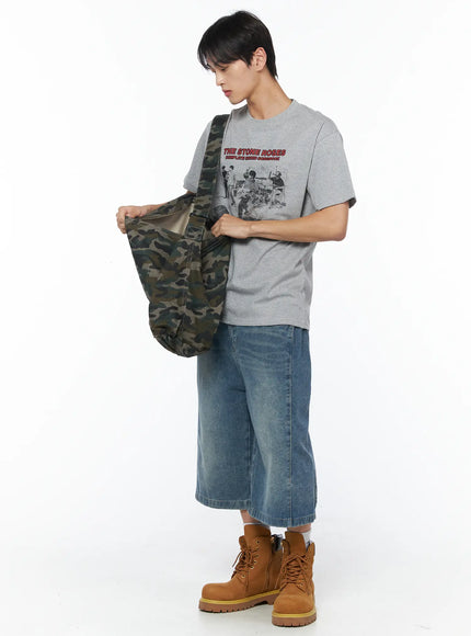 mens-graphic-band-tee-iu510 / Gray
