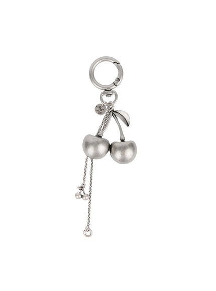 vintage-cherry-keychain-is516 / Silver