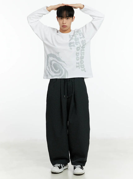 mens-graphic-slogan-long-sleeve-tee-if511 / White