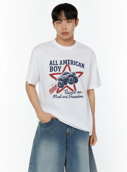 mens-american-graphic-print-t-shirt-iu515 / White