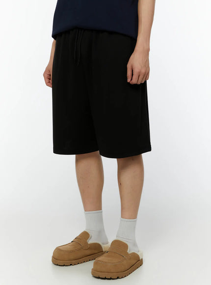mens-basic-elastic-waist-sweat-shorts-iu515