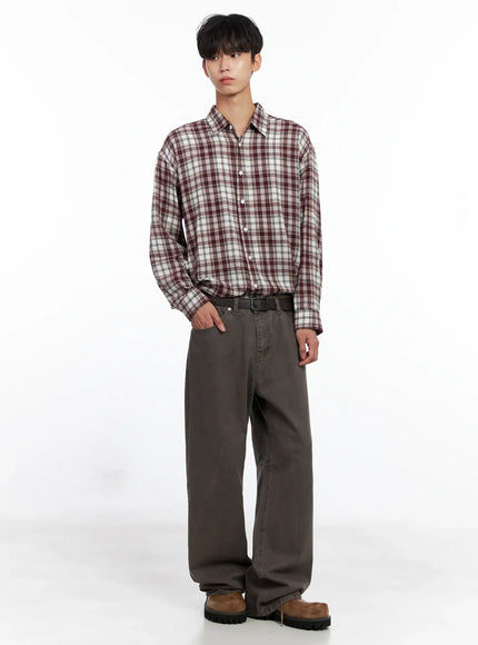 mens-classic-plaid-button-up-shirt-is519