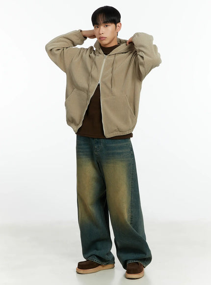 mens-corduroy-two-way-zip-up-hoodie-if510