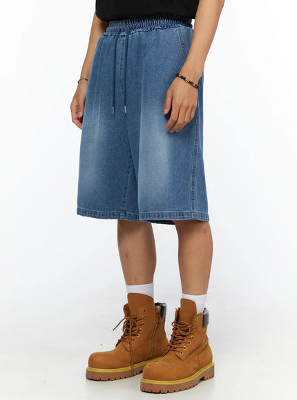 Men's Drawstring Washed Jorts IL520