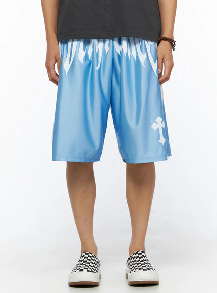 Men's Graphic Printed Basketball Shorts IL520